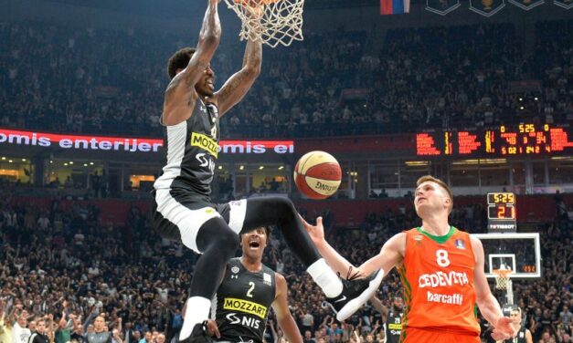 KOŠARKAŠI PARTIZANA UBEDLJIVO SAVLADALI CEDEVITA OLIMPIJU ZA FINALE ABA LIGE