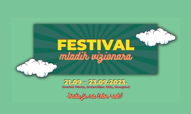 FESTIVAL MLADIH VIZIONARA U BEOGRADU:  INSPIRACIJA, MOTIVACIJA I DRUŽENJE ZA MLADE IZ CELE SRBIJE