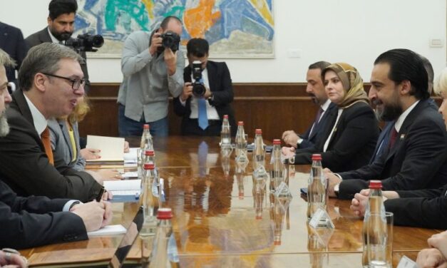 VUČIĆ SE SASTAO SA PREDSEDNIKOM PARLAMENTA IRAKA, ZAHVALIO NA NEPRIZNAVANJU KIM